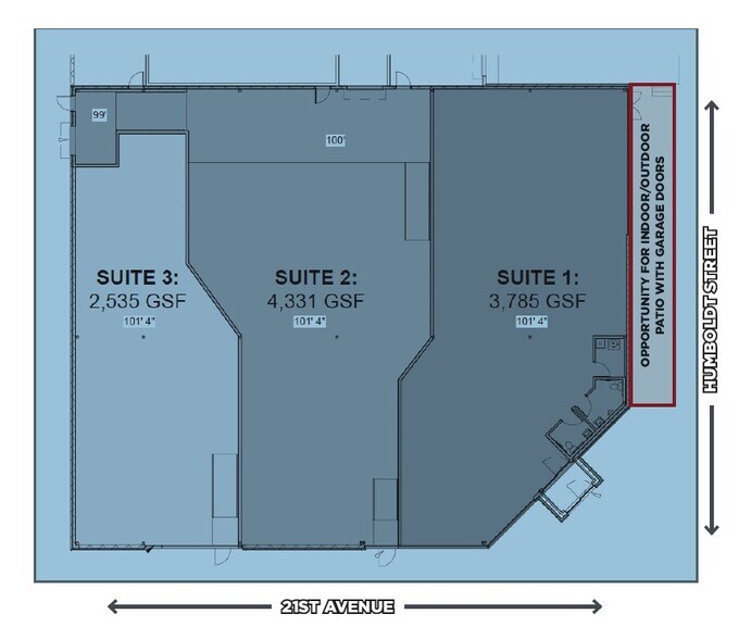 2101 Humboldt St, Denver, CO 80205 Office/Retail for Lease