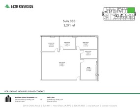 6660 Riverside Dr, Metairie, LA for lease Site Plan- Image 1 of 1