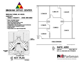 30600-30700 - 30800 Telegraph Rd, Bingham Farms, MI for lease Floor Plan- Image 1 of 2