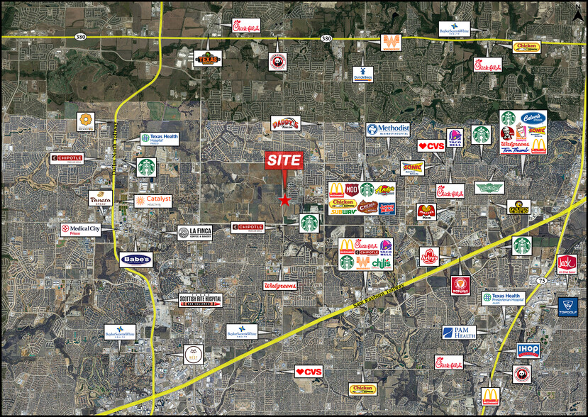 SE Corner Of Coit Rd & Charismatic Pkwy, Frisco, TX for sale - Aerial - Image 1 of 3