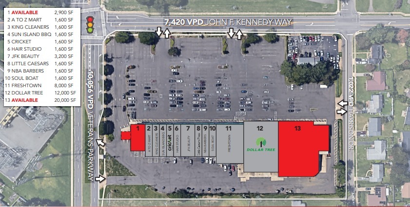 400 John F Kennedy Way, Willingboro, NJ for lease - Site Plan - Image 2 of 3