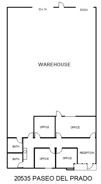 20515-2054 Walnut Dr, Walnut, CA for lease Floor Plan- Image 1 of 1