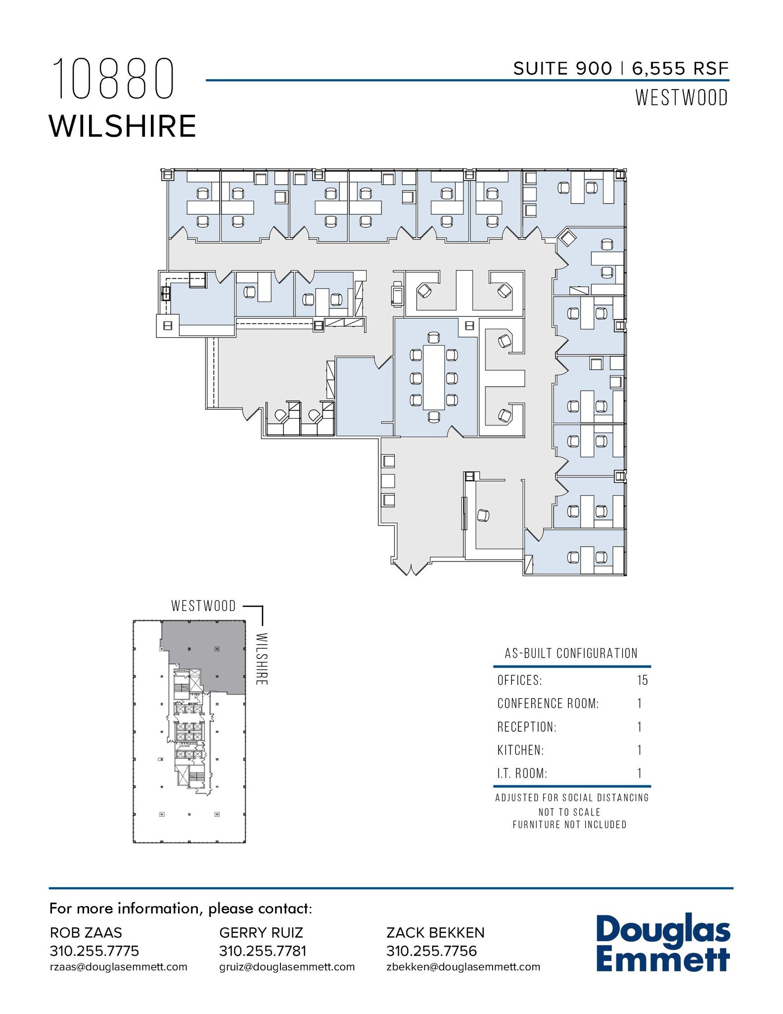 10880 Wilshire Blvd, Los Angeles, CA for lease Floor Plan- Image 1 of 1