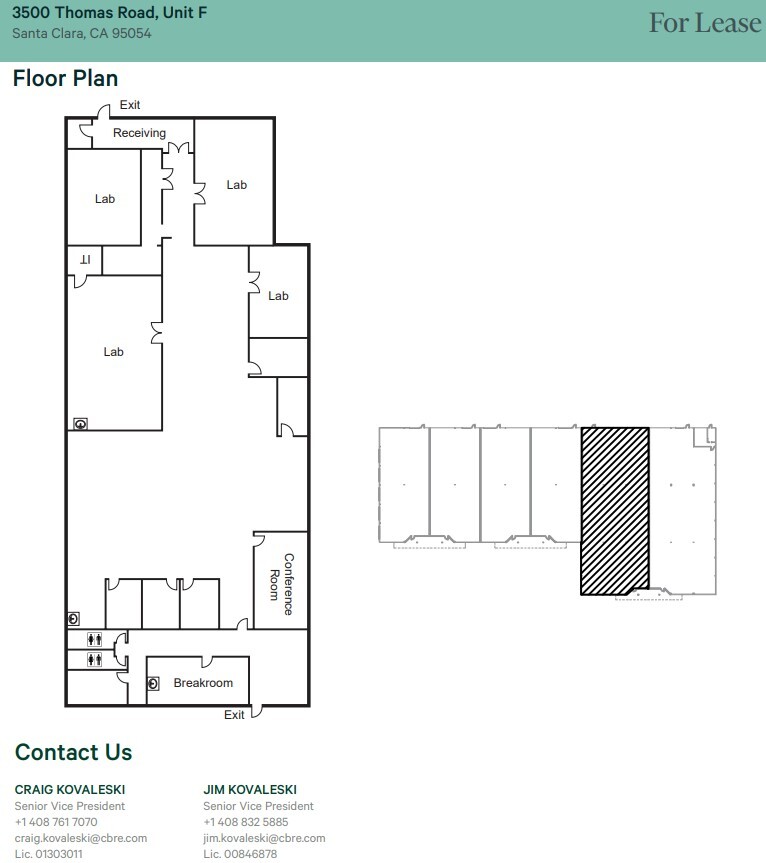 3500 Thomas Rd, Santa Clara, CA for lease Floor Plan- Image 1 of 1