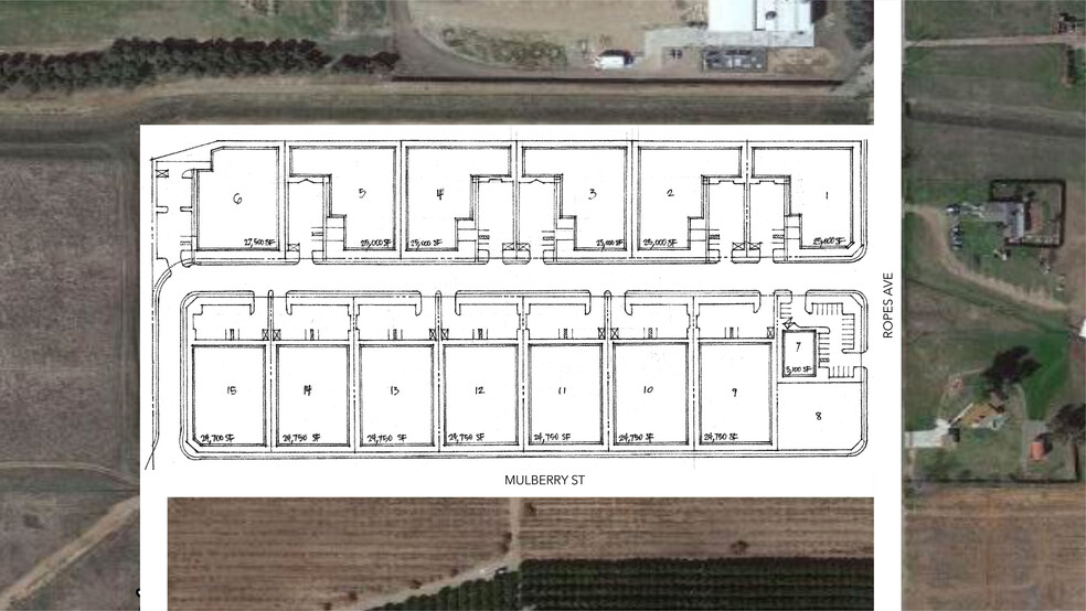 Ropes Ave, Woodlake, CA for sale - Site Plan - Image 3 of 3