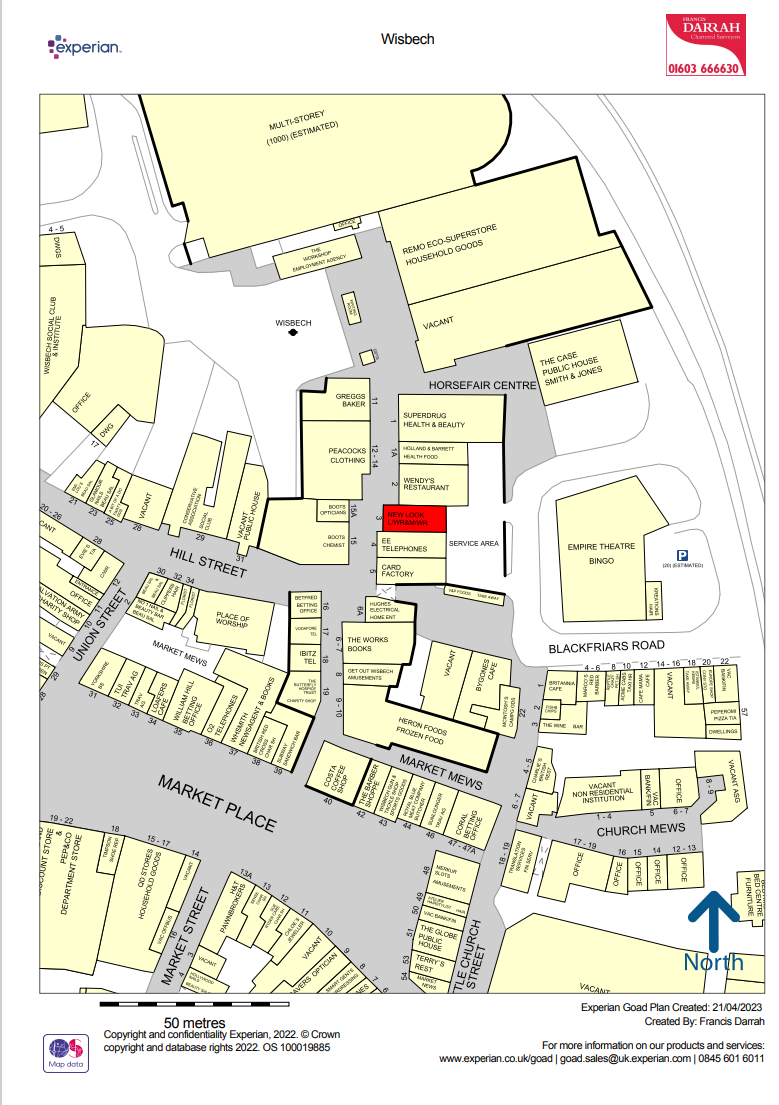 Horse Fair, Wisbech for lease Goad Map- Image 1 of 1