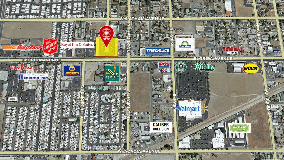 1200 W Florida Ave, Hemet, CA for lease - Aerial - Image 3 of 10