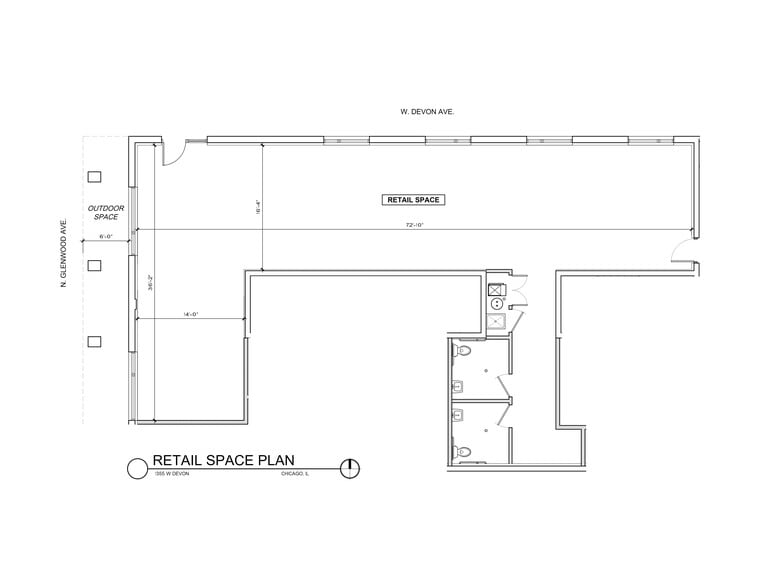 1355 W Devon Ave, Chicago, IL for lease - Site Plan - Image 2 of 3