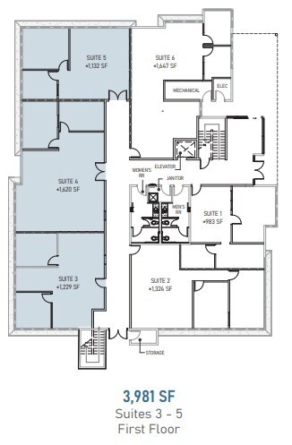 5665 Oberlin Dr, San Diego, CA 92121 - Unit 3-5 -  - Floor Plan - Image 1 of 1