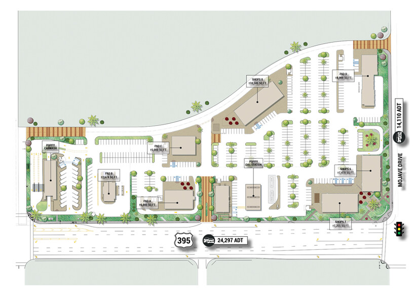 Mojave Dr, Adelanto, CA for lease - Site Plan - Image 2 of 6