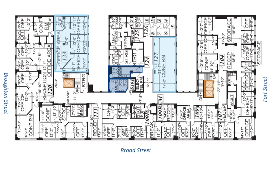 645 Fort St, Victoria, BC for lease Floor Plan- Image 1 of 1