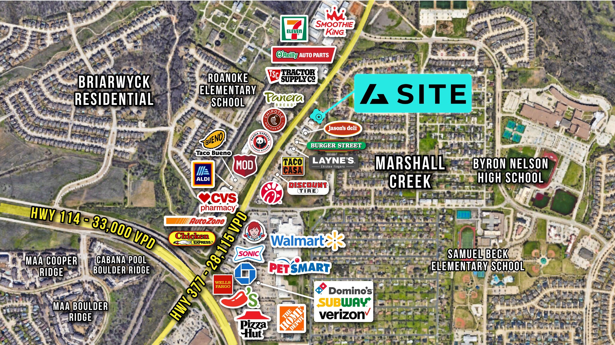 1550 N Highway 377, Roanoke, TX for lease Aerial- Image 1 of 3