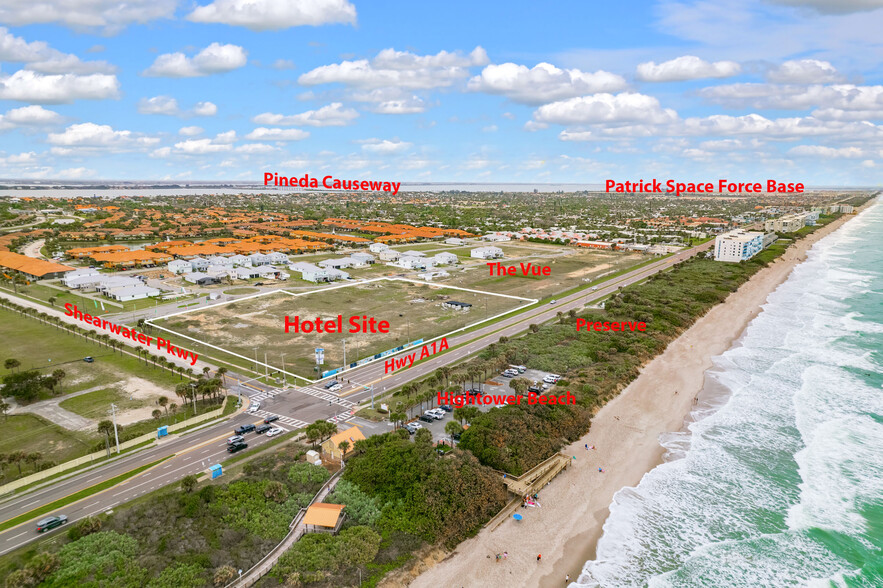 A1A Satellite Beach FL 32937 - A1A Satellite Beach FL Hotel Site Satellite Beach Aerial 1 Large