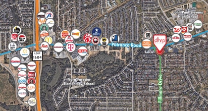 Fillmore Dr, San Antonio, TX - AERIAL map view - Image1