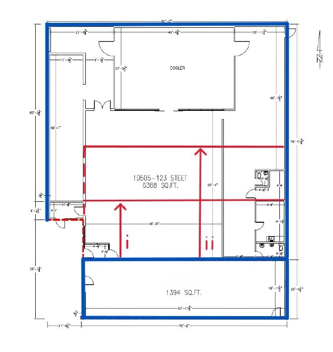 10505 123rd St NW, Edmonton, AB for lease Floor Plan- Image 1 of 1