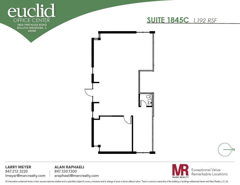 1803 Hicks Rd, Rolling Meadows, IL for lease Floor Plan- Image 1 of 1