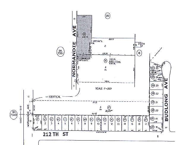 20920-20944 S Normandie Ave, Torrance, CA for sale Plat Map- Image 1 of 1