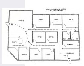 5416 E Southern Ave, Mesa, AZ for lease Floor Plan- Image 1 of 1