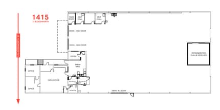 1415 S Bloodworth St, Raleigh, NC for lease Floor Plan- Image 1 of 1
