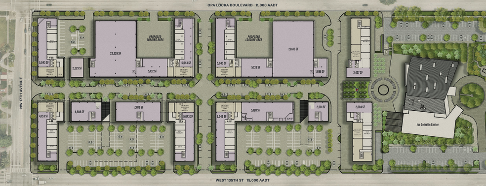 1255-1525 sw 135th St, North Miami, FL for lease - Site Plan - Image 3 of 8