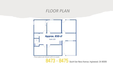 8473 S Van Ness Ave, Inglewood, CA for lease Floor Plan- Image 1 of 1