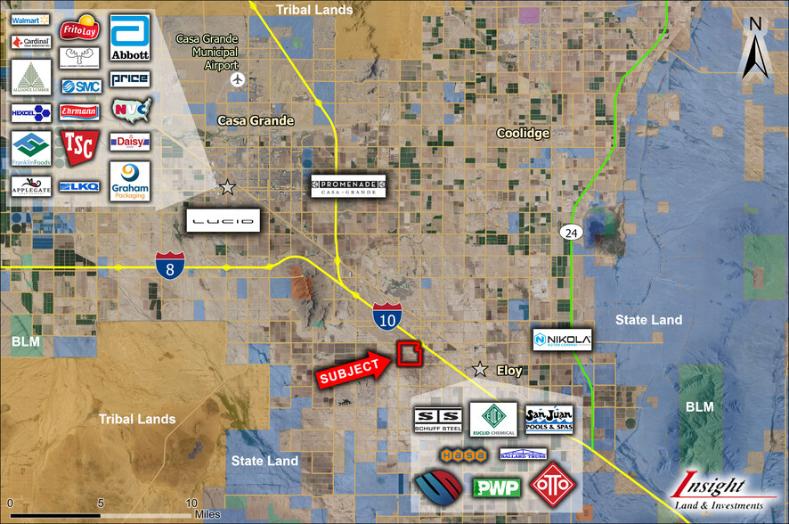 TOLTEC Rd, Eloy, AZ for sale - Aerial - Image 3 of 3