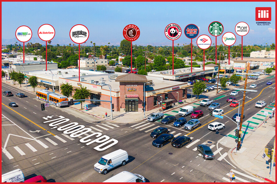 14431-14445 Burbank Blvd, Van Nuys, CA for lease - Aerial - Image 1 of 7