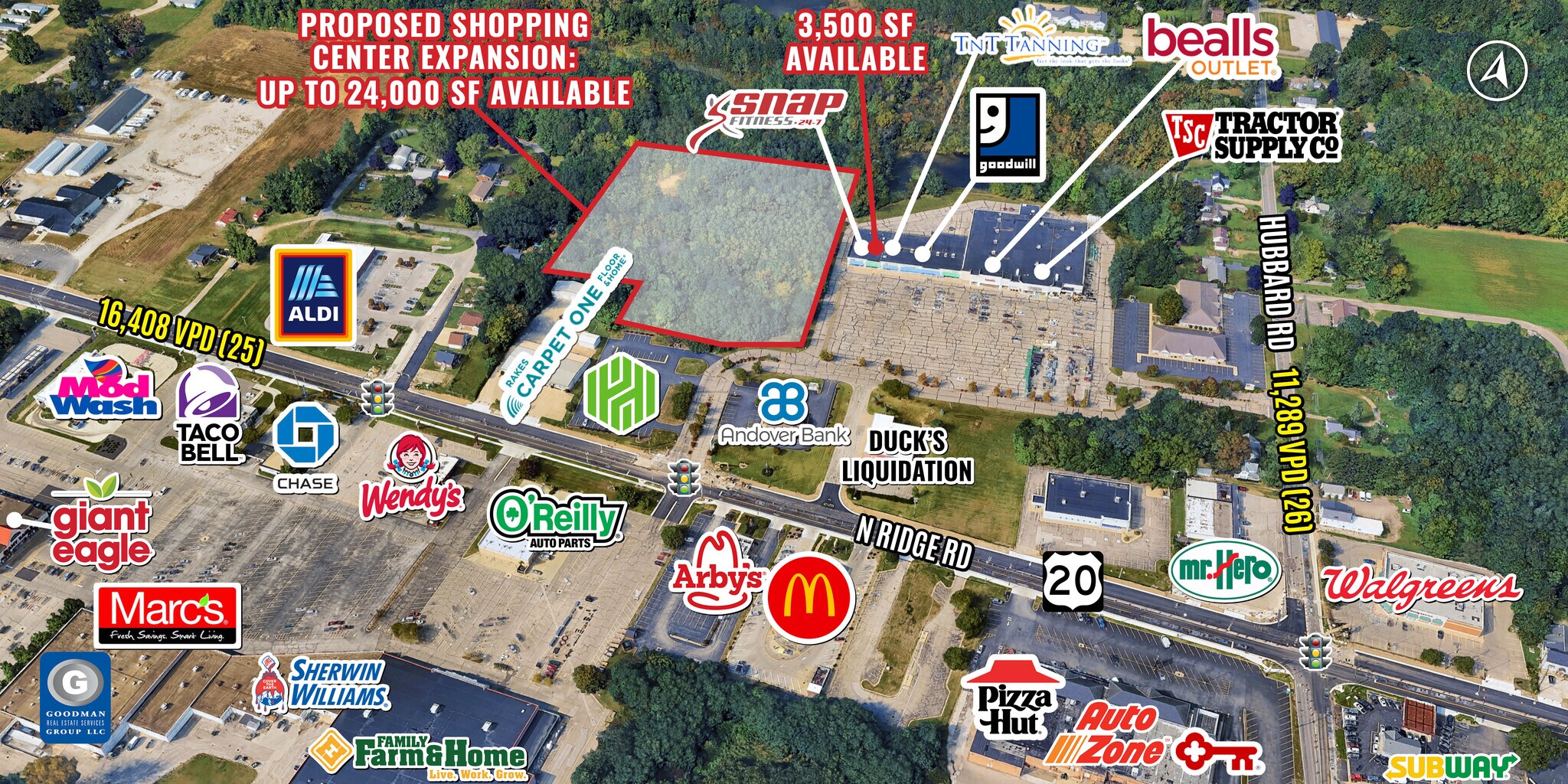 6581-6603 N Ridge Rd, Madison, OH for lease Aerial- Image 1 of 17