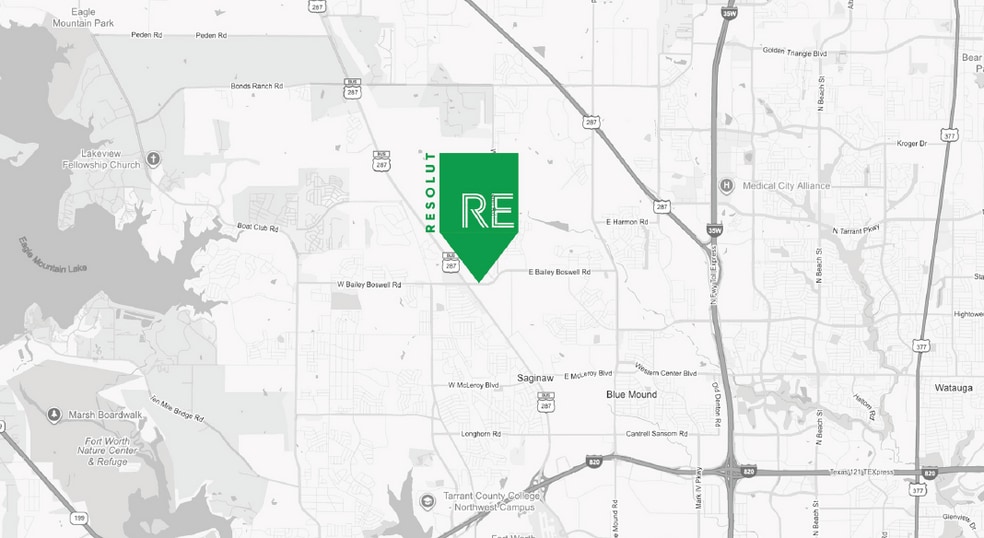 NEC E Bailey Boswell Rd & Millstone rd, Saginaw, TX for sale - Goad Map - Image 2 of 4