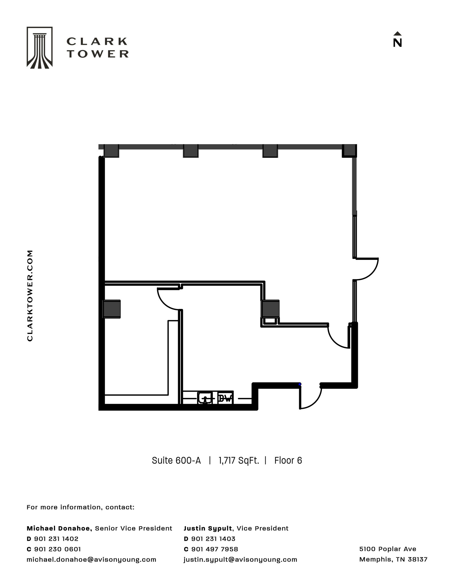 5100 Poplar Ave, Memphis, TN for lease Site Plan- Image 1 of 1