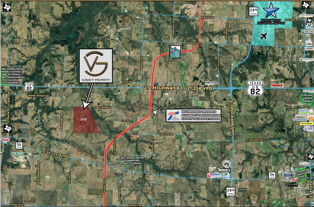 735 Frog Pond Rd, Sherman, TX for sale Aerial- Image 1 of 1