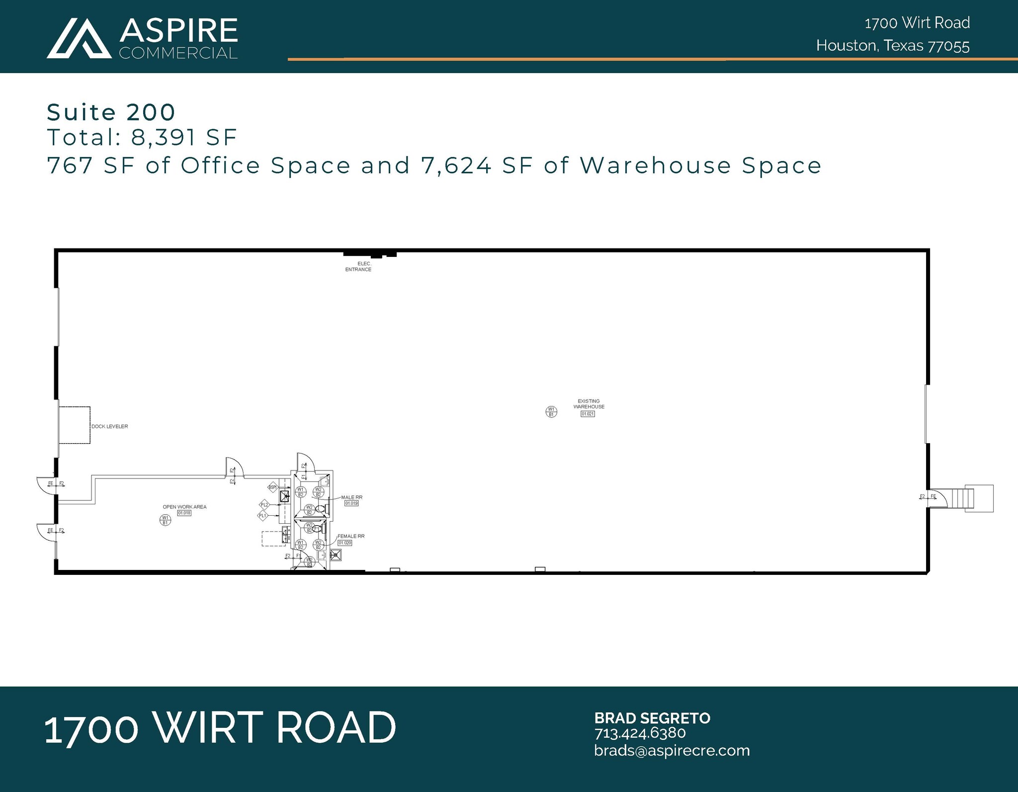 1700 Wirt Rd, Houston, TX for lease Floor Plan- Image 1 of 1