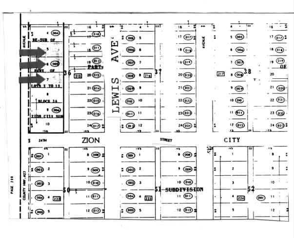 2325 Lewis Ave, Zion, IL for sale - Plat Map - Image 2 of 3