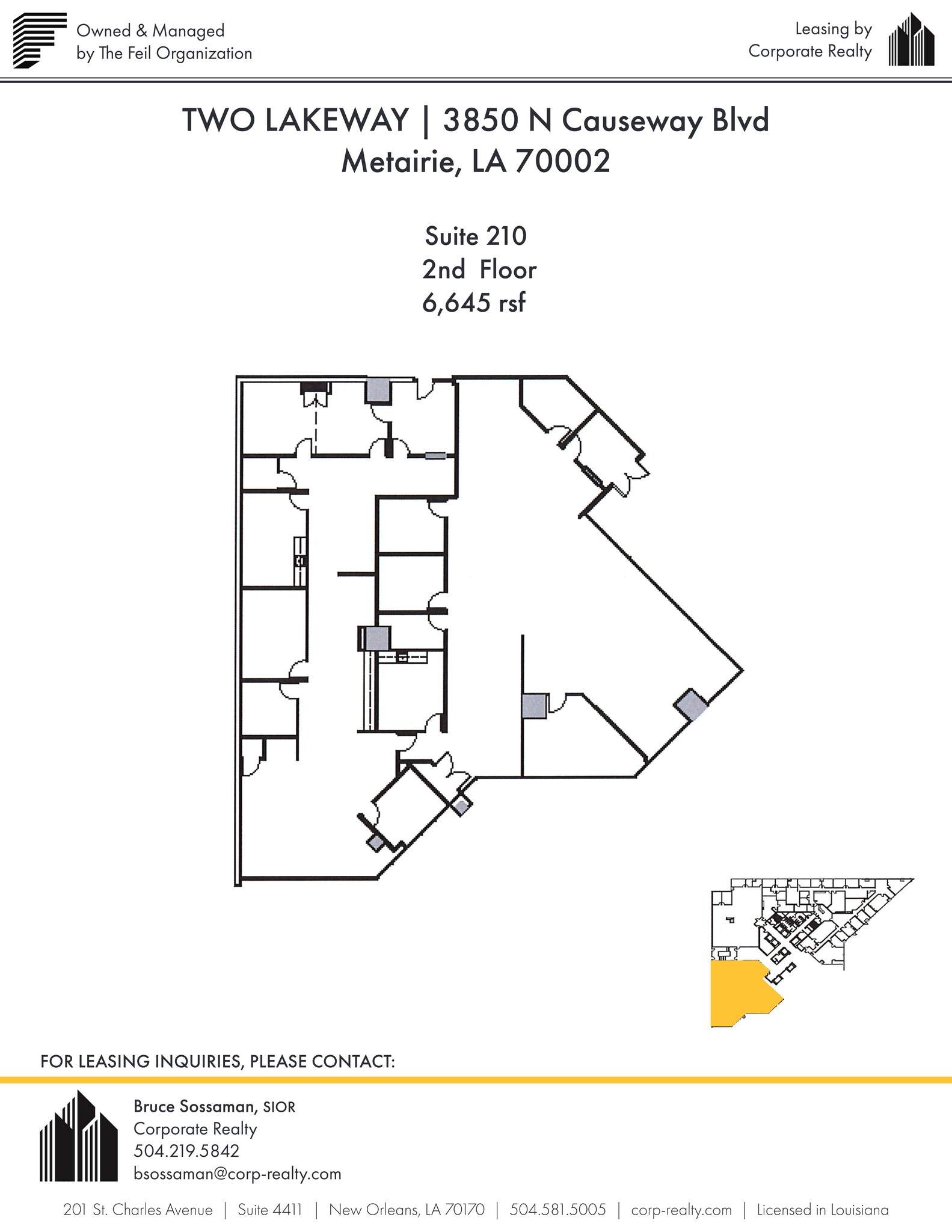 3900 N Causeway Blvd, Metairie, LA for lease Site Plan- Image 1 of 1