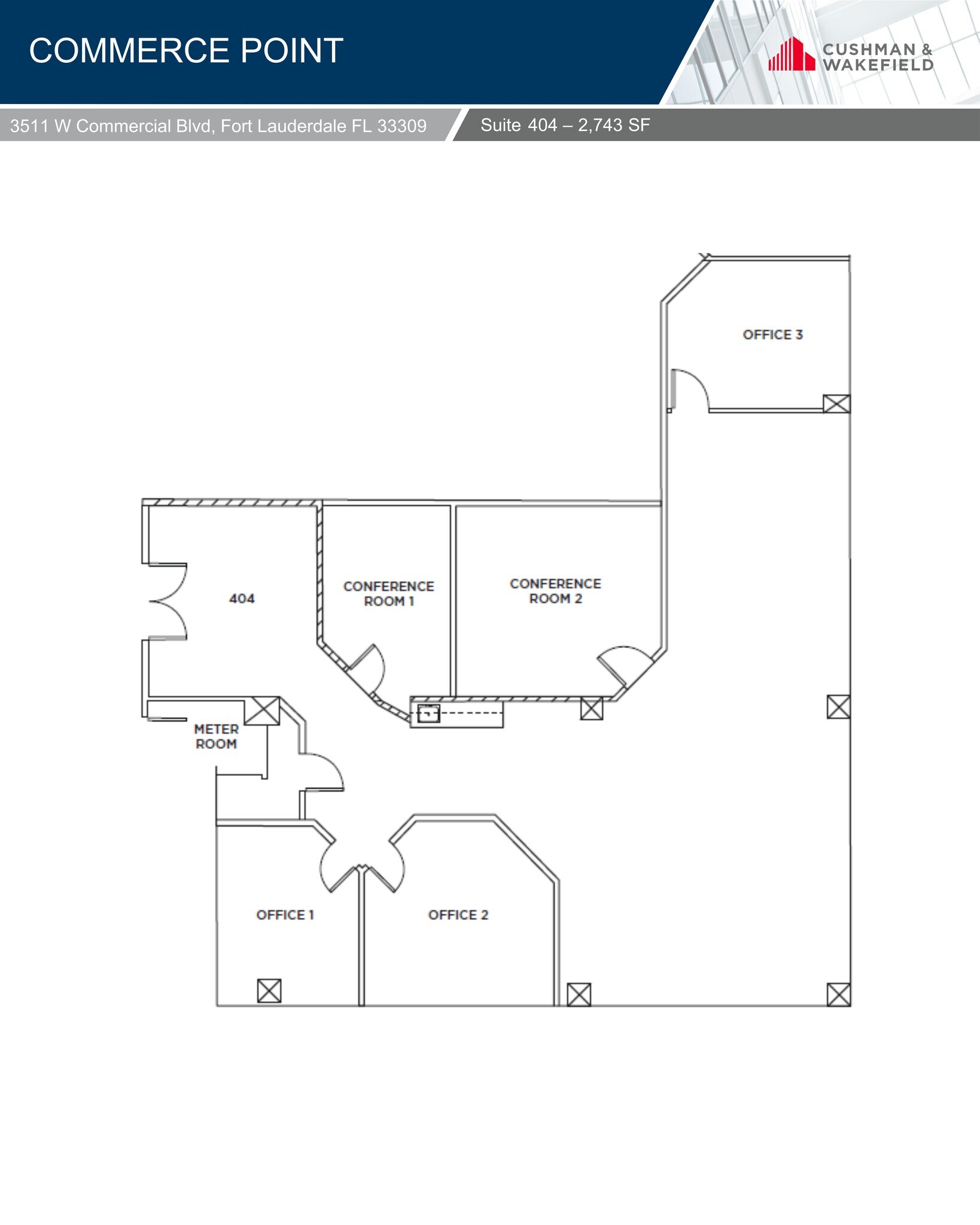 3511 W Commercial Blvd, Fort Lauderdale, FL for lease Site Plan- Image 1 of 4