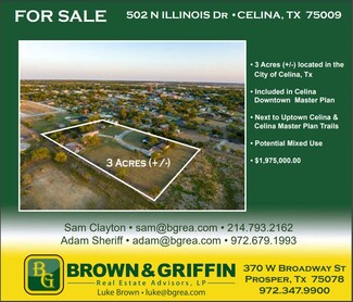 More details for 502 N Illinois St, Celina, TX - Land for Sale