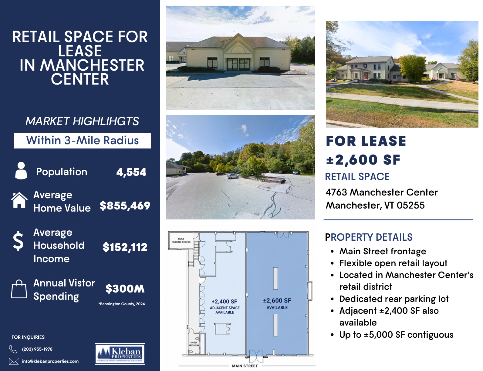 Rte 7a, Manchester Center, VT for lease Interior Photo- Image 1 of 1