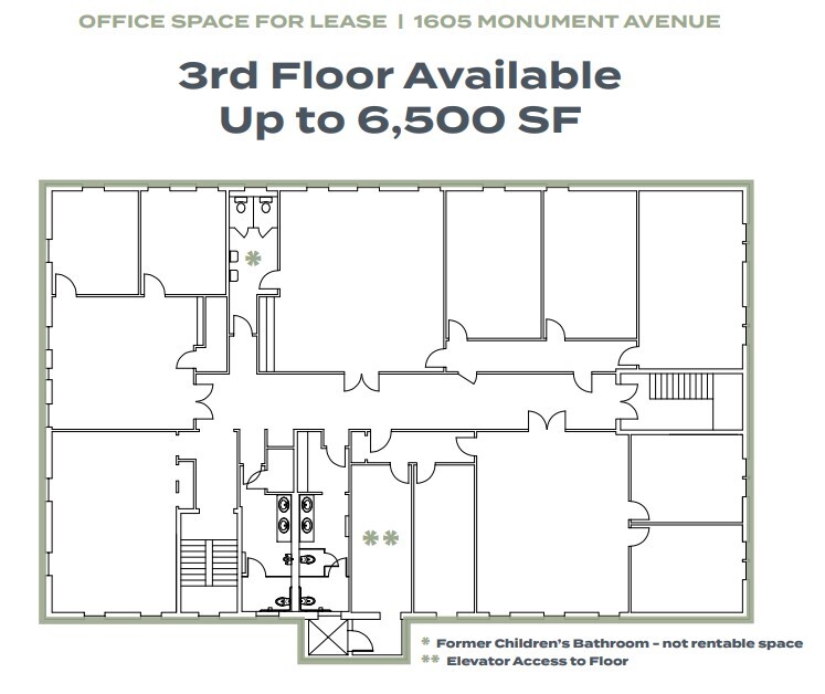 1605 Monument Ave, Richmond, VA for lease Floor Plan- Image 1 of 1