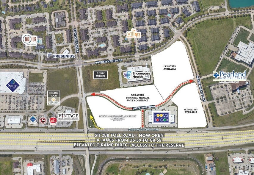 Highway 288, Pearland, TX for sale - Aerial - Image 3 of 3