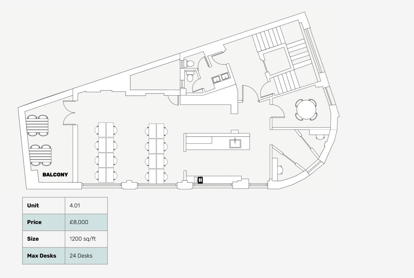55 Southwark St, London for lease Floor Plan- Image 1 of 4