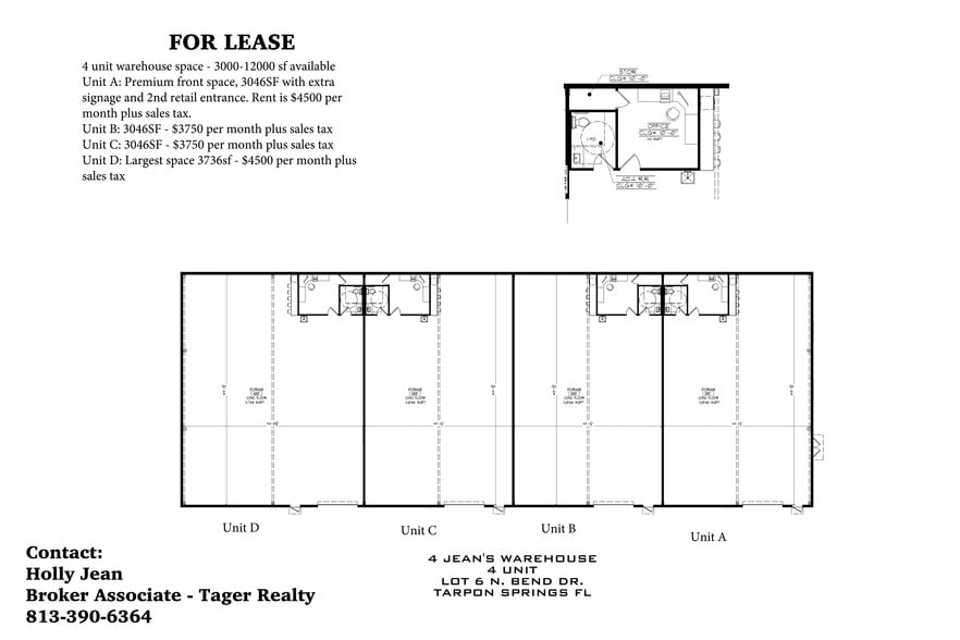 1540 Bend dr, Tarpon Springs, FL for lease - Site Plan - Image 2 of 2
