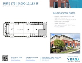 4222-4248 Meridian Pky, Aurora, IL for lease Floor Plan- Image 1 of 3