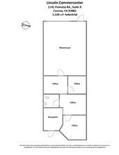 1141 W Pomona Rd, Corona, CA for lease Floor Plan- Image 1 of 1