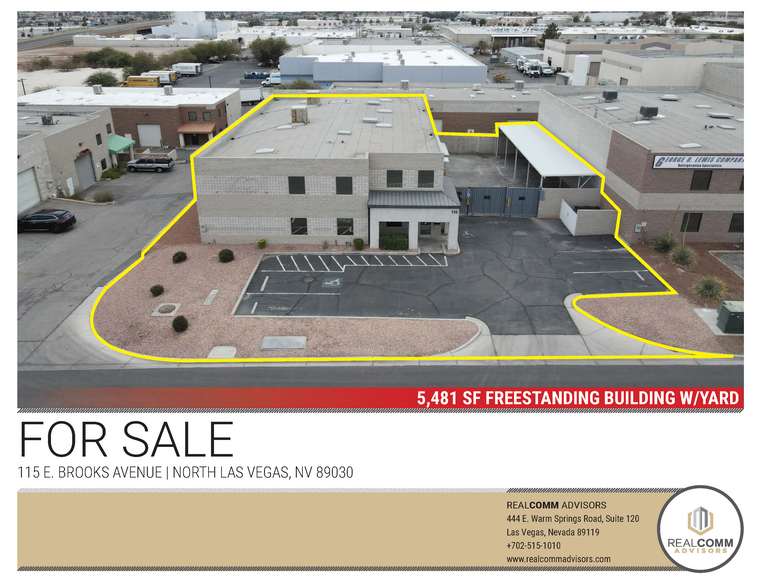 115 E Brooks Ave, North Las Vegas, NV for sale - Building Photo - Image 1 of 1