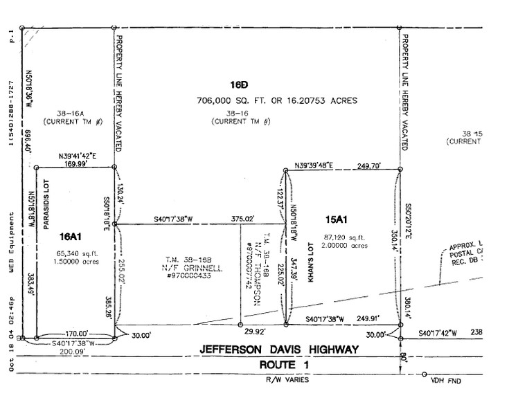 1195 Richmond Hwy, Stafford, VA for sale - Plat Map - Image 2 of 2