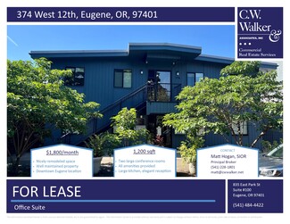 More details for 372-374 W 12th Ave, Eugene, OR - Office for Lease