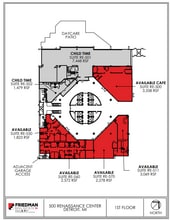 500 Renaissance Ctr, Detroit, MI for lease Floor Plan- Image 1 of 1