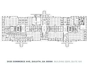 2435 Commerce Ave, Duluth, GA for lease Floor Plan- Image 1 of 3