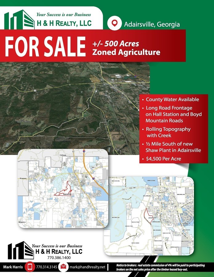 Hall Station Road Boyd Mountain Rd, Adairsville, GA 30103