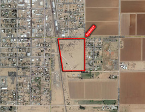 SW Coolidge Ave & Christensen Rd, Coolidge, AZ - aerial  map view